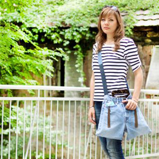 Jeanstasche "Hosenlook"