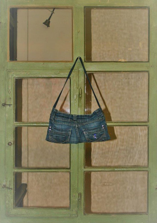 Jeanstasche 5. Modell "München“ (ca. 35x20 cm), Schultertaschen, 1 Jeansträger (59x4 cm): 69,00 €